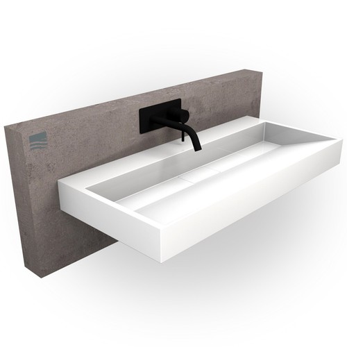 Wandwaschbecken gussmarmor - wandwaschbecken,
