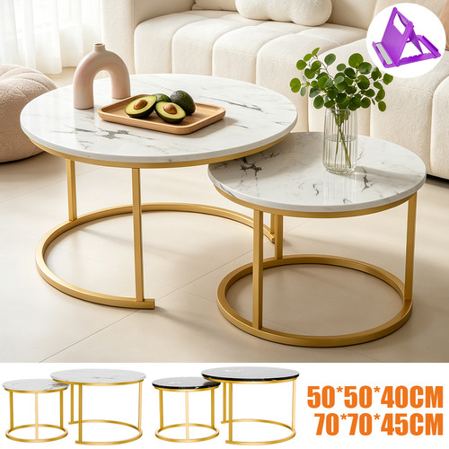 Couchtisch rund 2er set - rund,