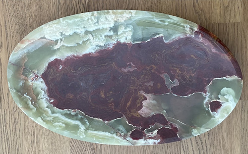 Ovale schale aus onyxmarmor - schale,