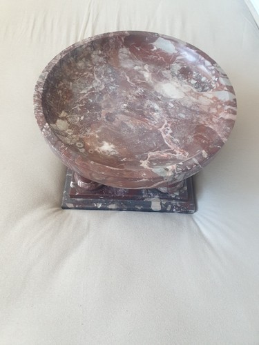 Große marmorschale rot tazza - große,