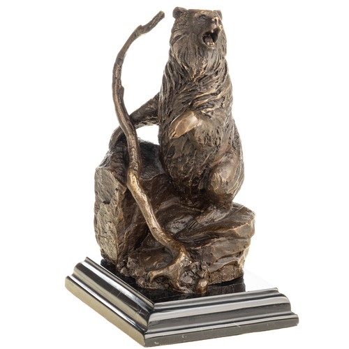 Bronze skulptur bär auf - skulptur,