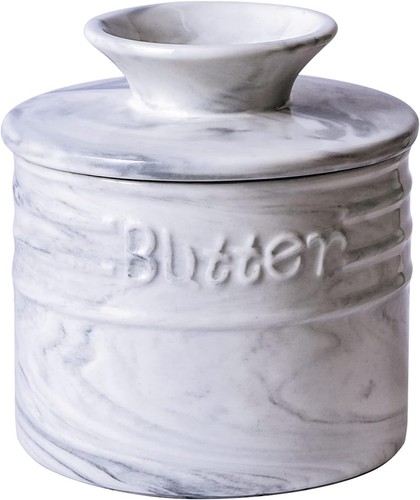 Butterdose marmor porzellan - butterdose, marmor-porzellan