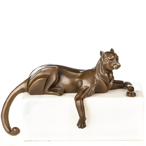 Bronze skulptur panther - skulptur,