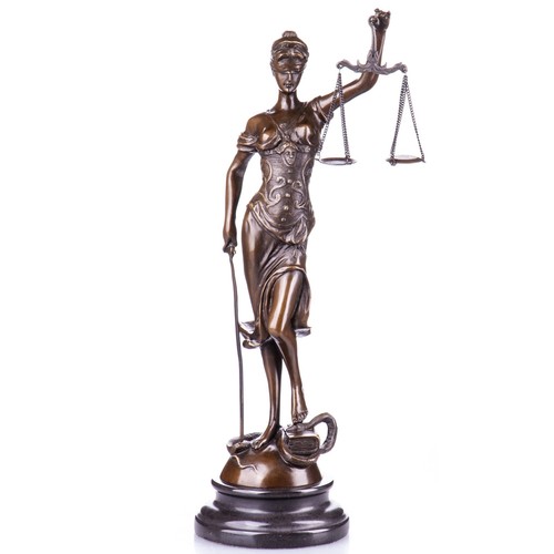 Bronze skulptur justitia - skulptur,