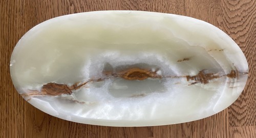 Ovale schale aus onyxmarmor - schale,