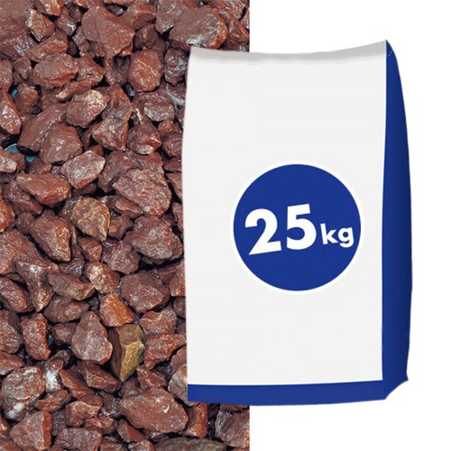 Marmorsplitt rouge 16mm 25kg - marmorsplitt, 8-16mm