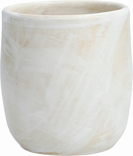 Marmor becher weiß beige - marmor-becher, weiß/beige