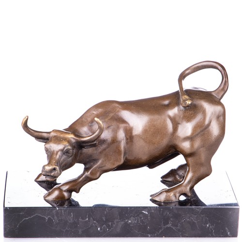 Bronze skulptur stier - bronze,