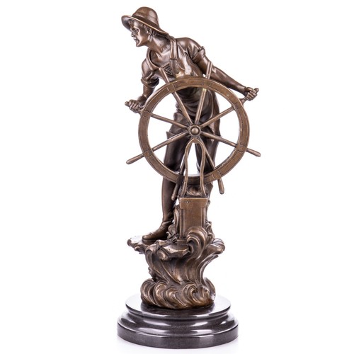 Bronze skulptur kapitän mit - bronze,