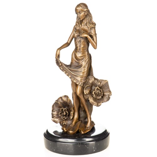 Bronze skulptur frau - skulptur, mit