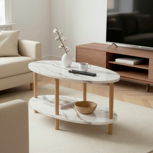 Couchtisch oval ebenen - couchtisch,